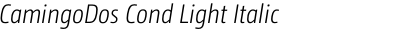 CamingoDos Cond Light Italic